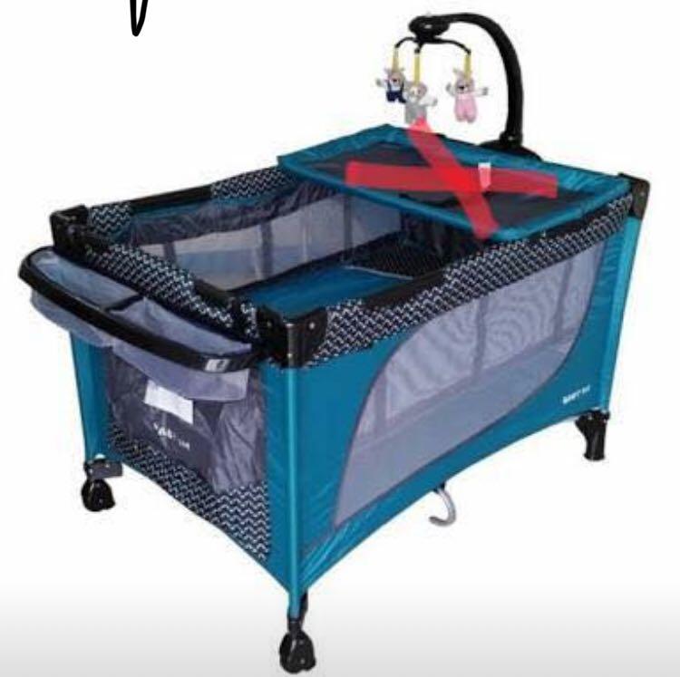 BABY FIRST Playpen Crib with Rocking System Babies Kids Baby Nursery Kids Furniture Cots Cribs on Carousell