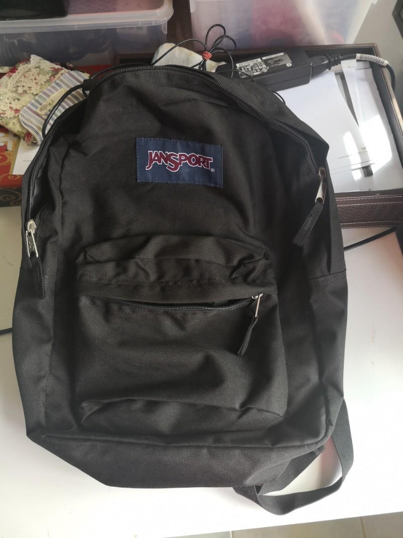 small black jansport backpack