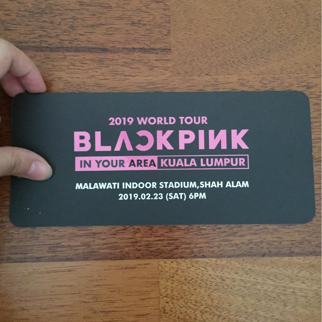 BLACKPINK CONCERT TICKET MALAYSIA KL BLINK ZONE BATCH 1, Tickets