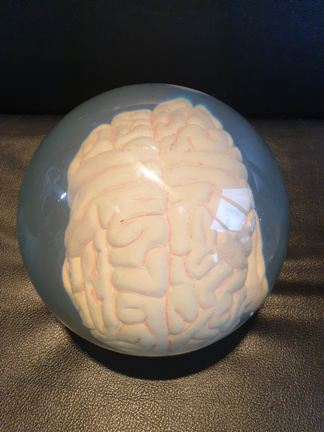 Clear transparent Brain bowling ball 15lbs, Sports Equipment, Sports