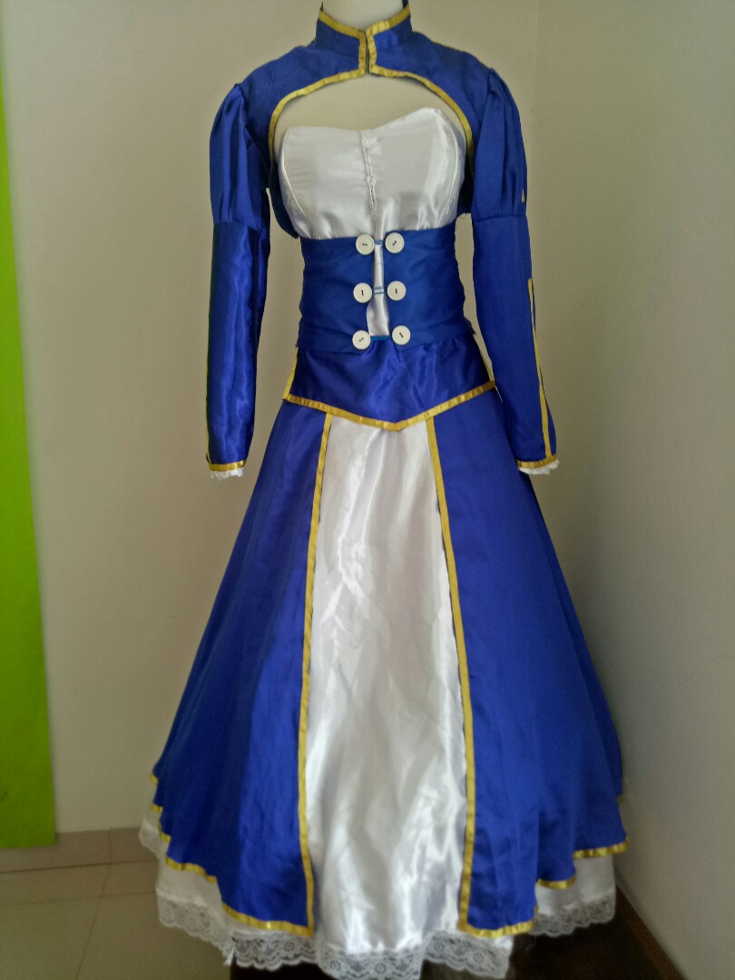 Costume Cosplay Saber Fesyen Wanita Pakaian Wanita Lainnya Di Carousell