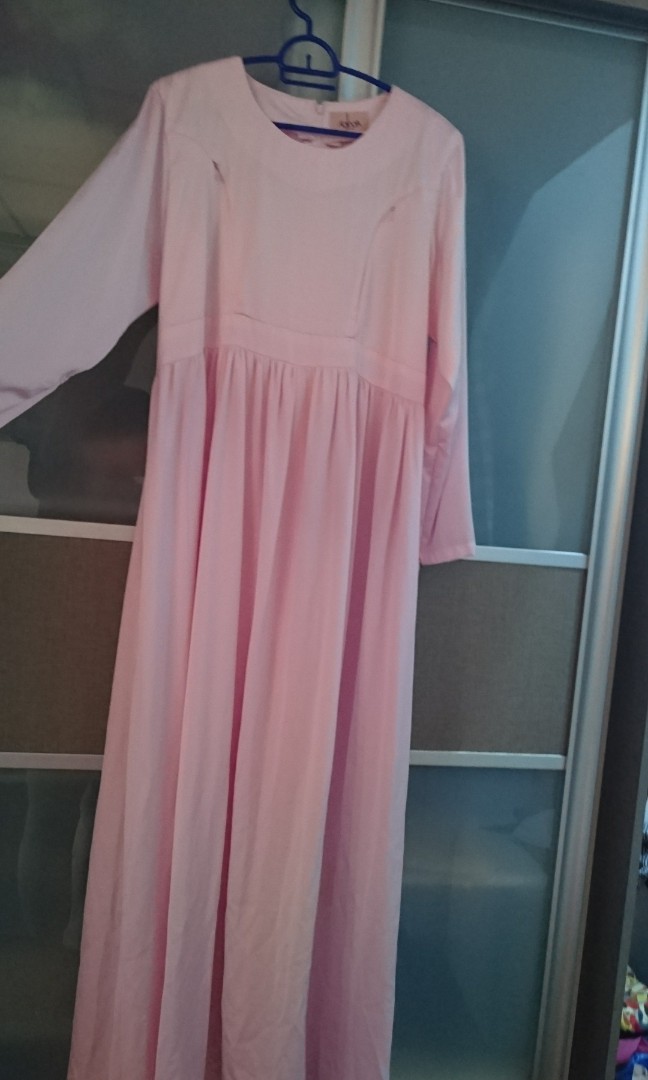 Dress In Pink Maternity Fesyen Muslimah Dresses Di Carousell