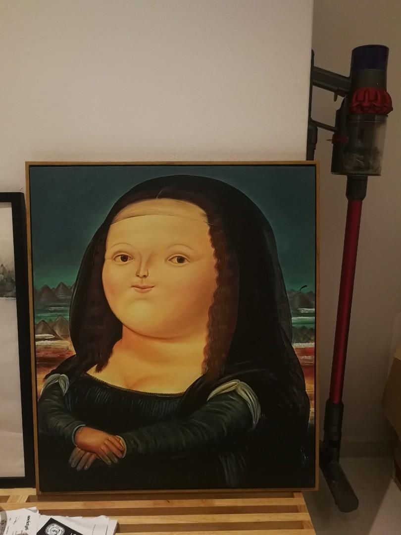Fat Mona Lisa Painting Furniture Home Decor Others On Carousell