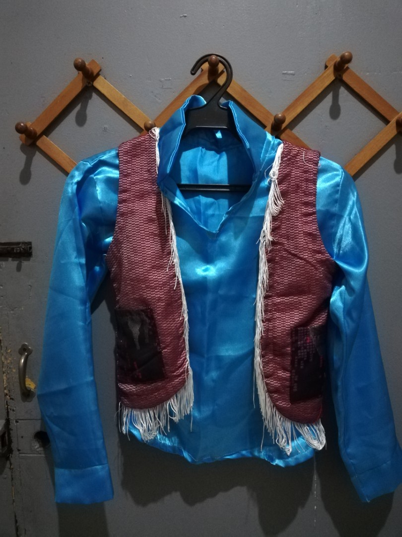 Girls Cowboy Costume (Category: Babies & Kids Fashion) located in Quezon City. Submitted by yen5779 (Listing ID 208582462, Image 1). Description: Worn by my daughter once. In good condition My daughter is chubby this can also be worn by teenagers. Top - Length 20", Shoulders 16", Width 17 Skirt - Waist 28", Length 26.5".
