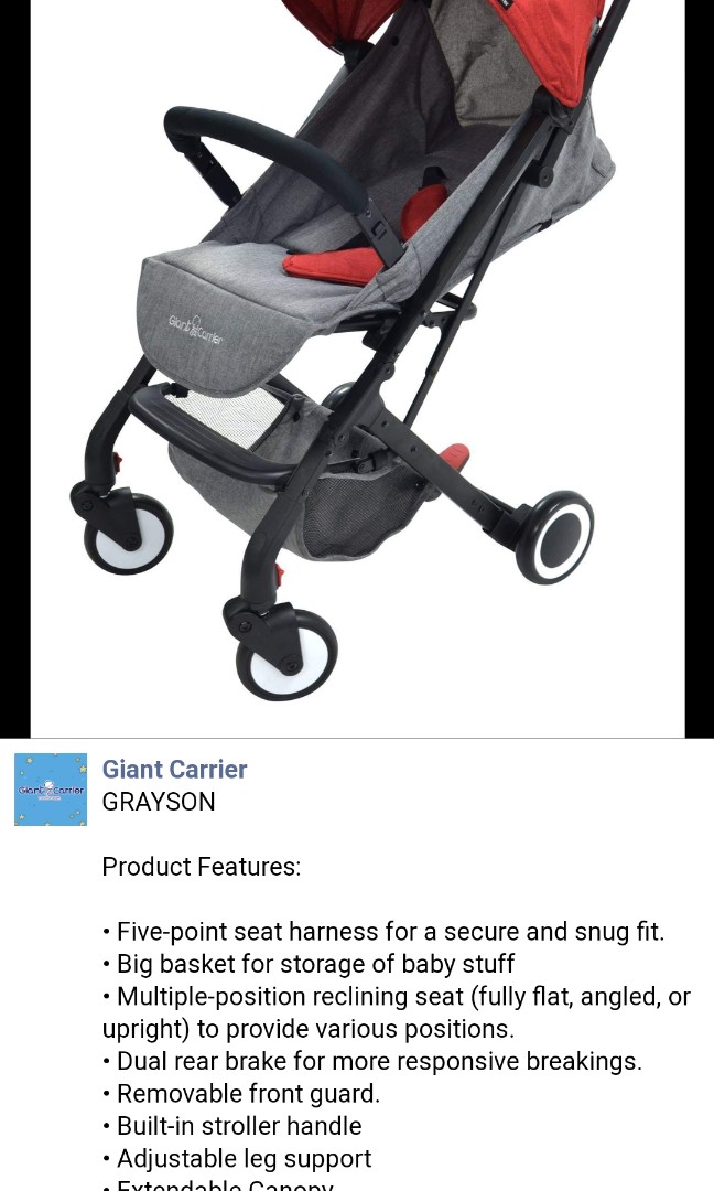 giant carrier grayson stroller