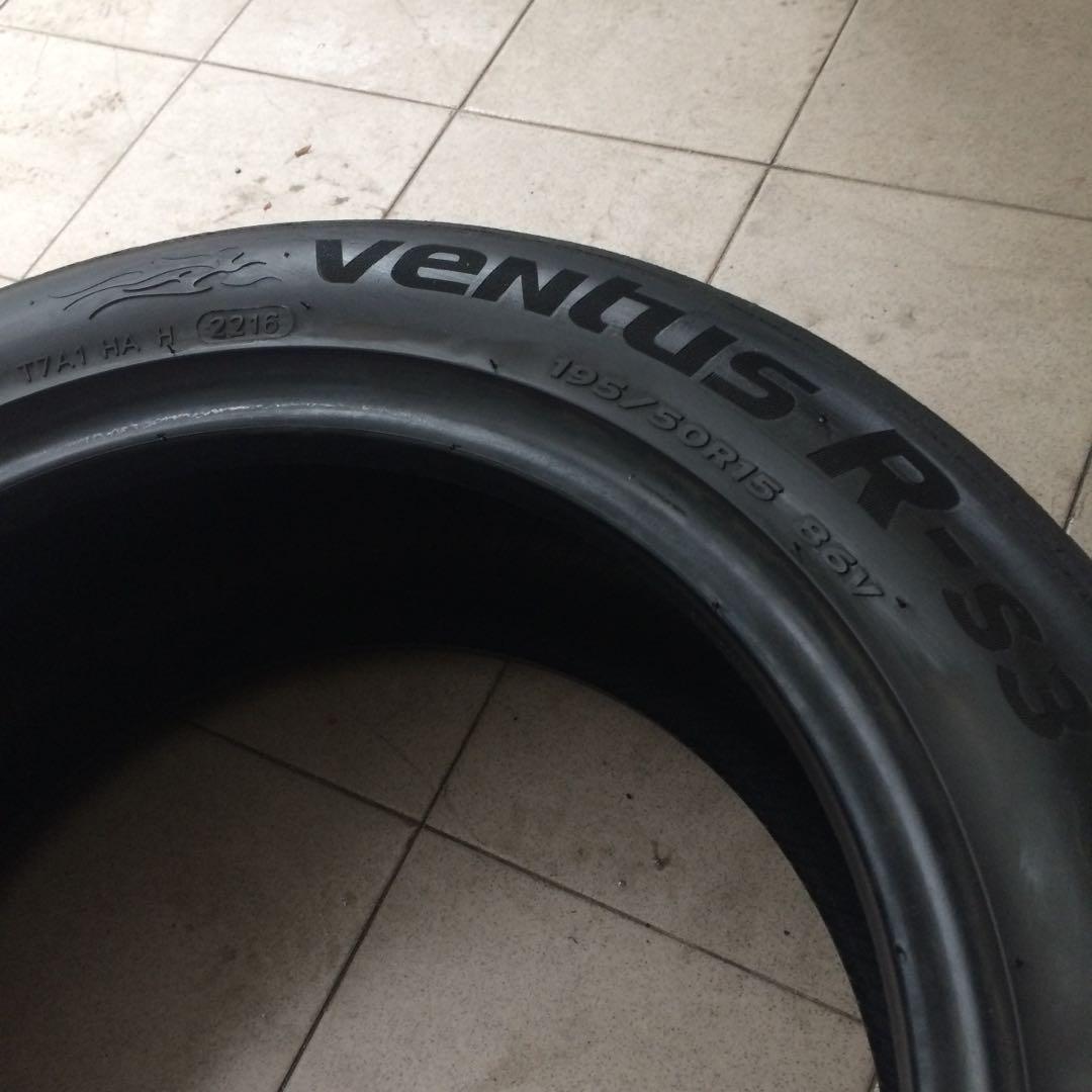 Hankook ventus RS3 semi slick 195/50/15, Auto Accessories on Carousell