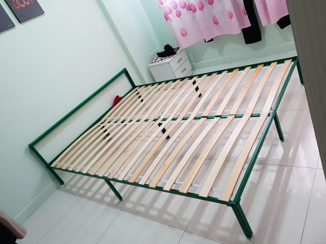 IKEA Green Queen Size Bed Frame
