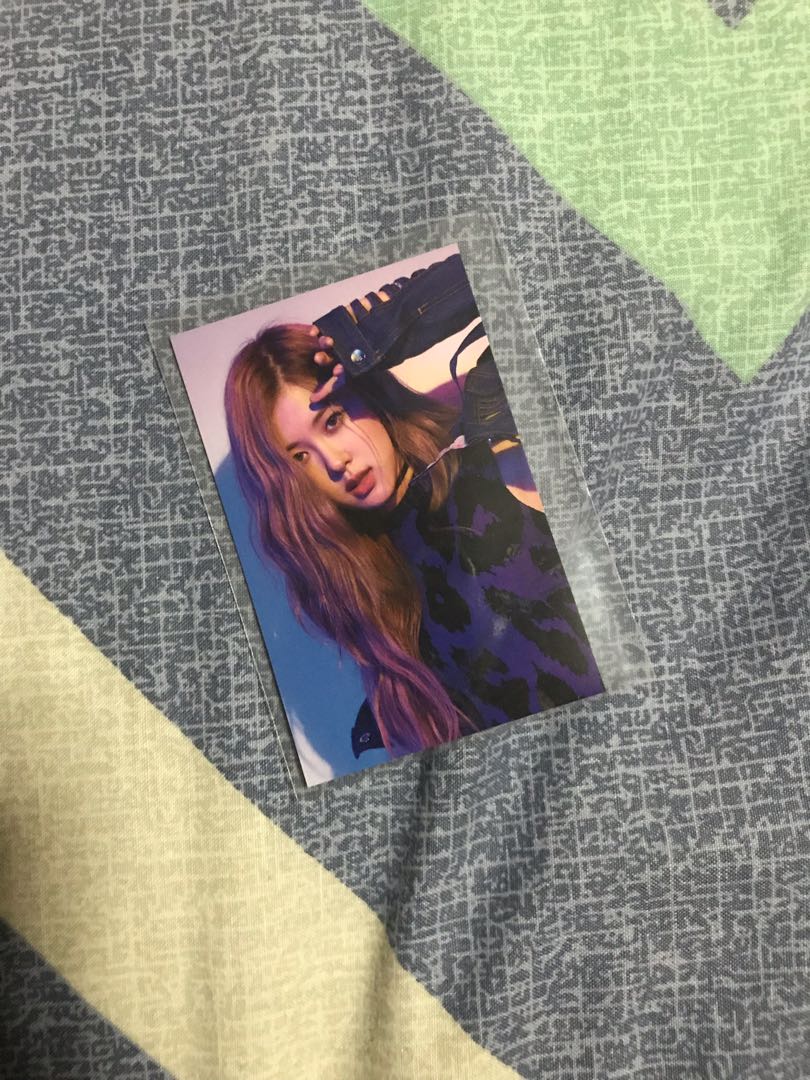 Instock Blackpink In Your Area Rose Photocard Entertainment K Wave On Carousell