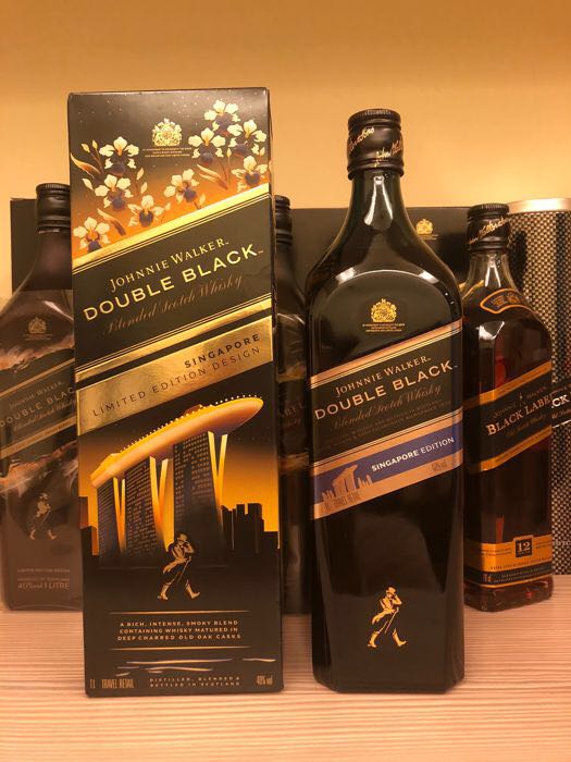 Johnnie Walker Double Black 1 Litre, Food & Drinks, Alcoholic ...