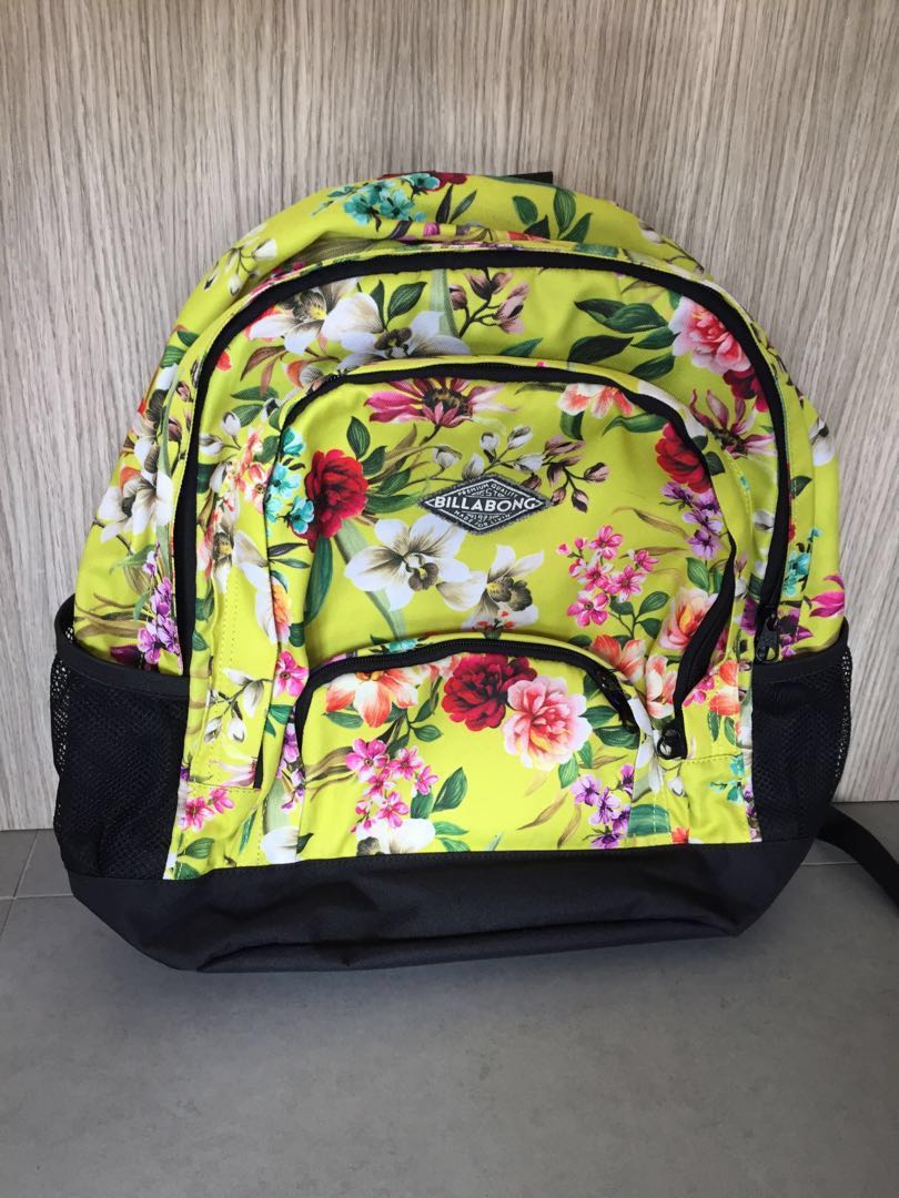 billabong floral backpack