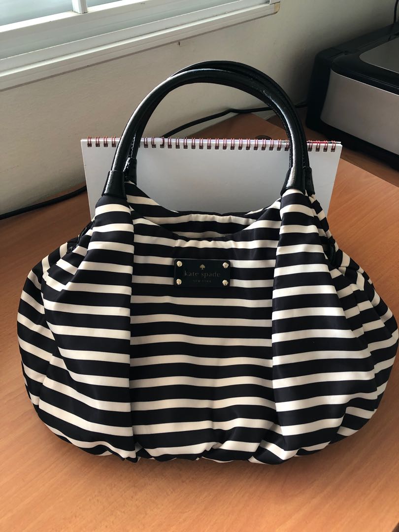 Nylon stripe bag outlet