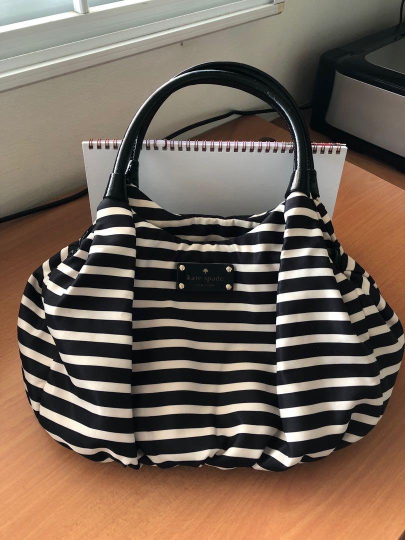 Kate spade nylon stripe tote hot sale