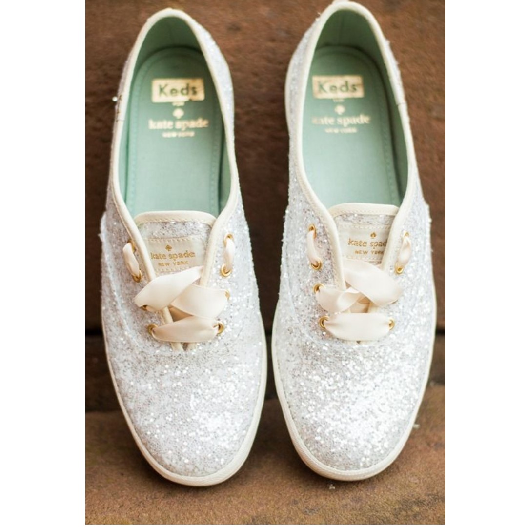 Keds x Kate Spade New York Champion in Cream Glitter, Women's Fashion,  Footwear, Sneakers on Carousell