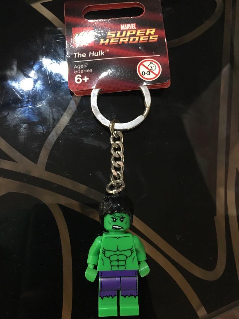 hulk lego keychain