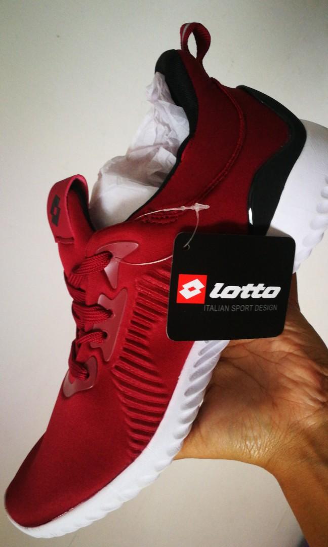 Lotto online red shoes