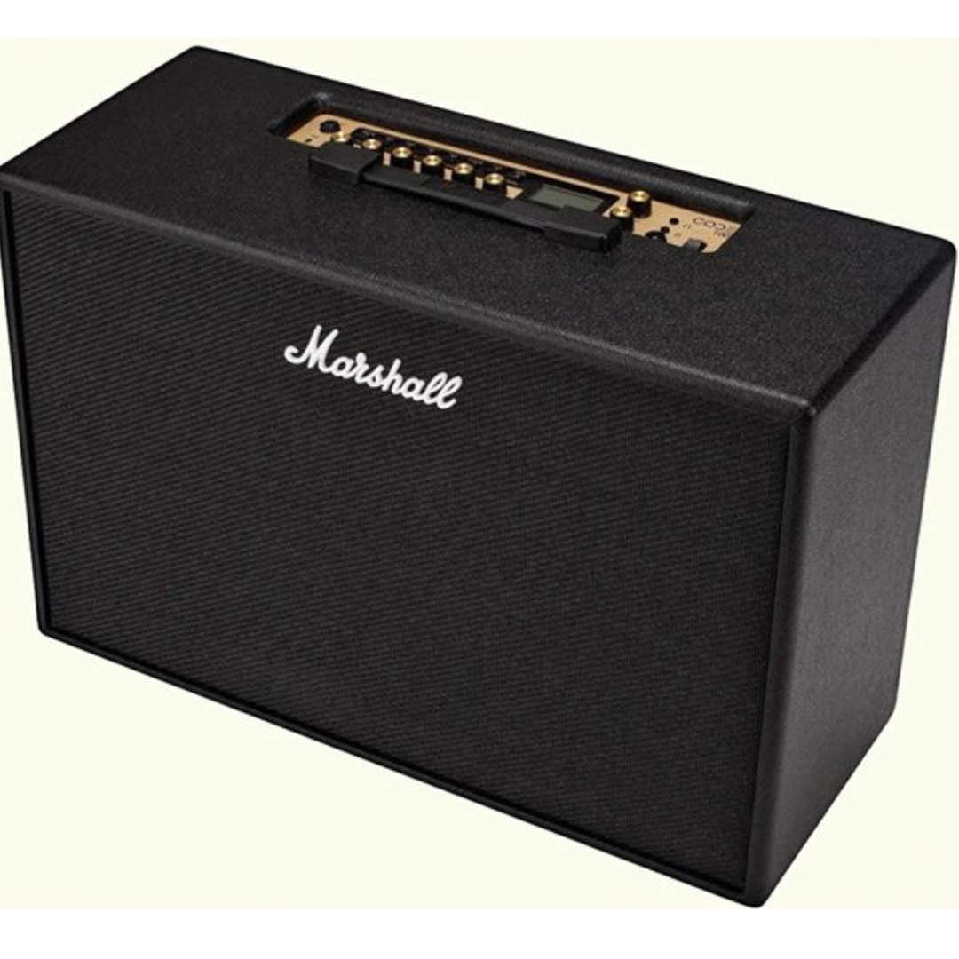 Marshall CODE 100W 2x12 Guitar Combo Amp Black (Category: Soundbars, Speakers & Amplifiers) located in Manila. Submitted by sportshubb (Listing ID 208718870, Image 2). Description: Marshall CODE 100W 2x12 Guitar Combo Amp Black 24,999 only!! Power: 100W (solid state) Single input 14 preamp models 4 power amp models 8 speaker cab models Speaker: 2x12 Marshall Controls: 3-band EQ, gain, volume, pre FX, amp, mod, delay, reverb, power, cab 100 preset