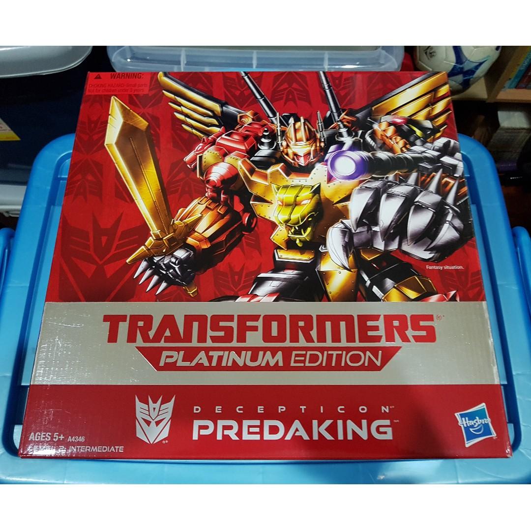 transformers platinum edition predaking