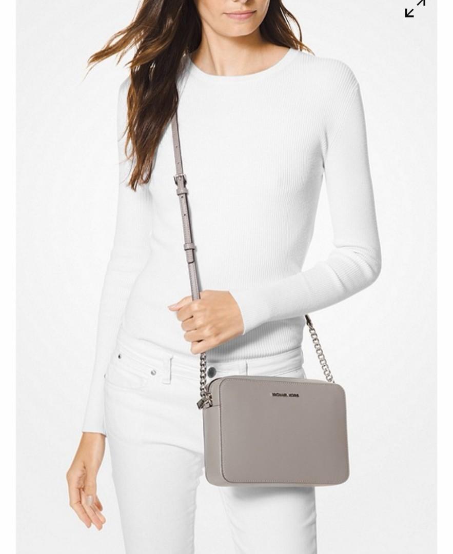 Michael kors pearl grey store crossbody