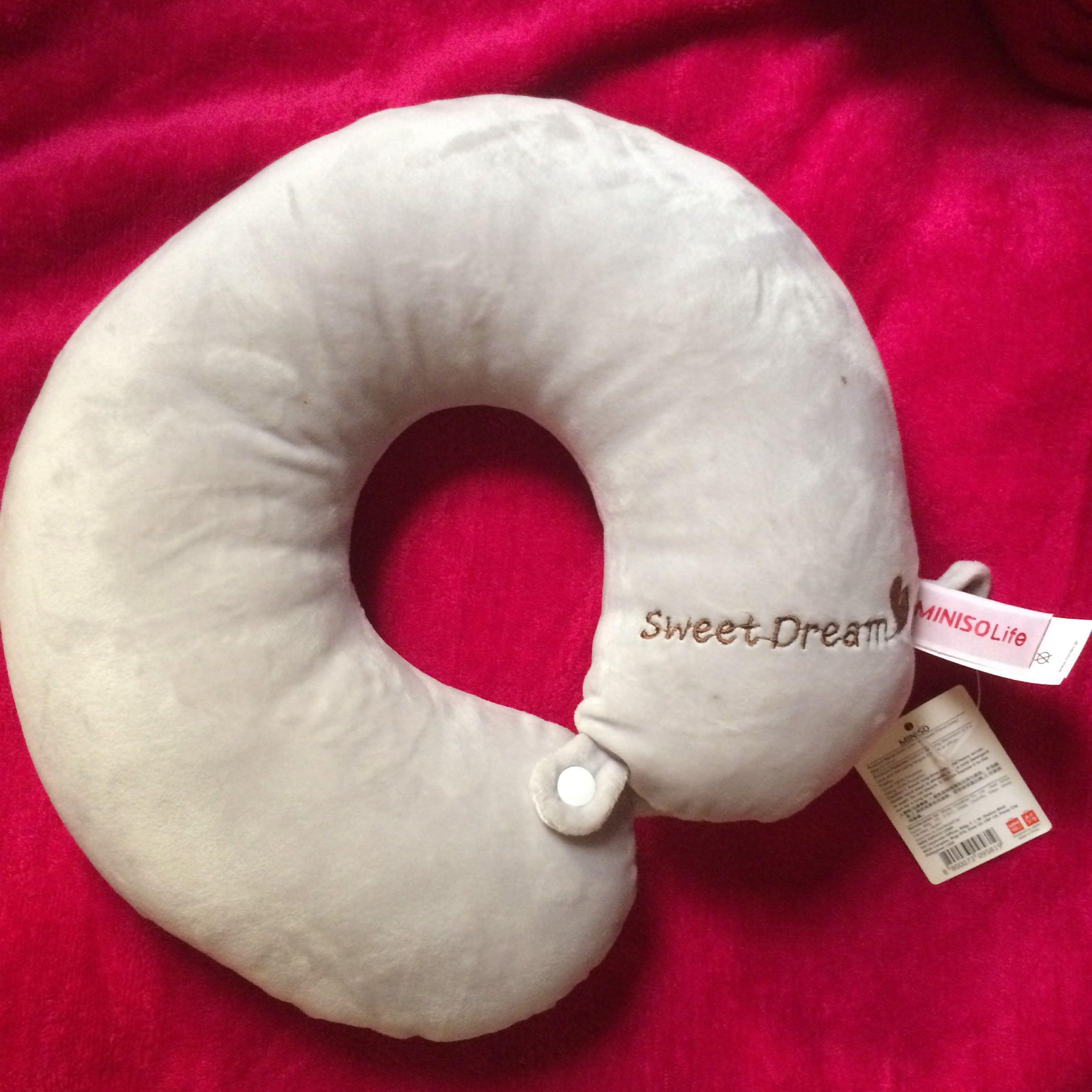 Miniso Neck Pillow Furniture Home Living Furniture Bed Frames Mattresses On Carousell Memory foam travel neck pillows. carousell