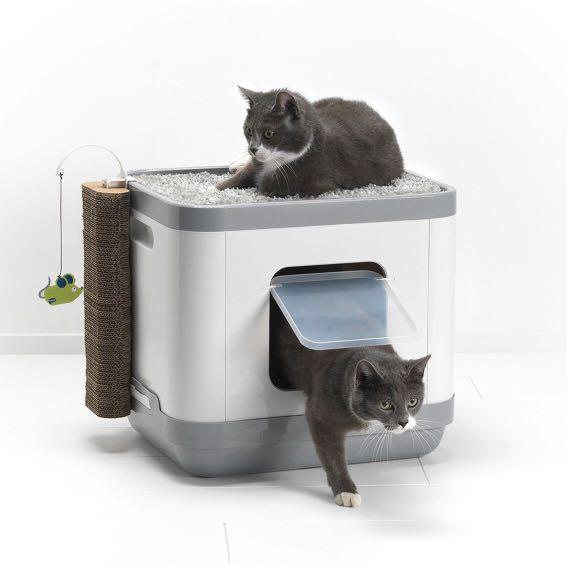 Moderna Cat Litter Box Cozy Bed Scratching Post 3 Products In 1 91 Pet Supplies For Cats Cat Accessories On Carousell