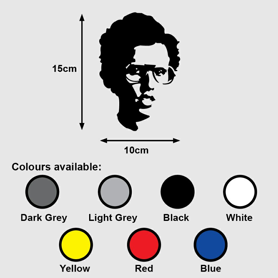 Napoleon Dynamite Head Premium Vinyl Sticker Decal Movie Mtv Cult