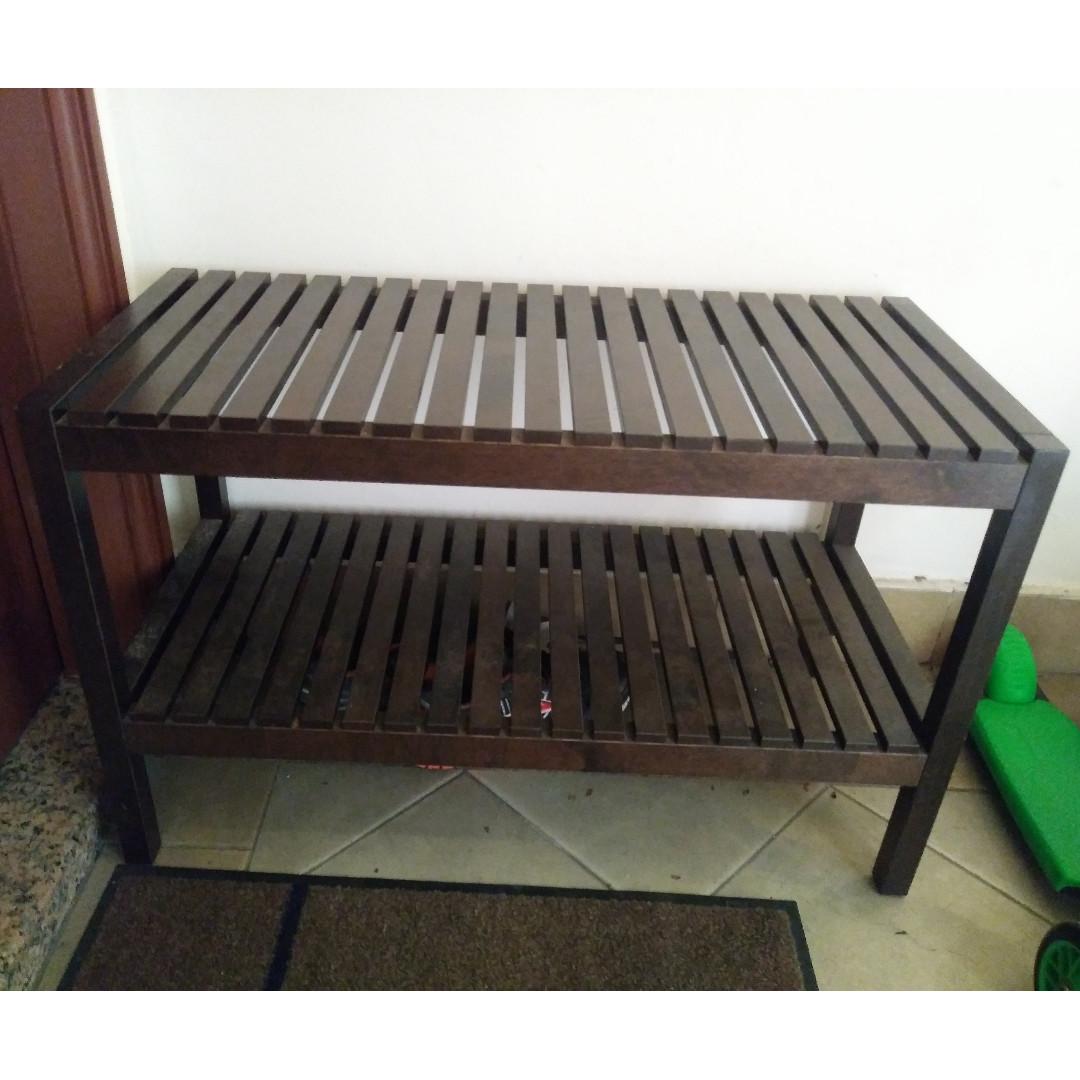 outdoor bench / shoe rack, Furniture & Home Living, Furniture, Shelves, & Racks on