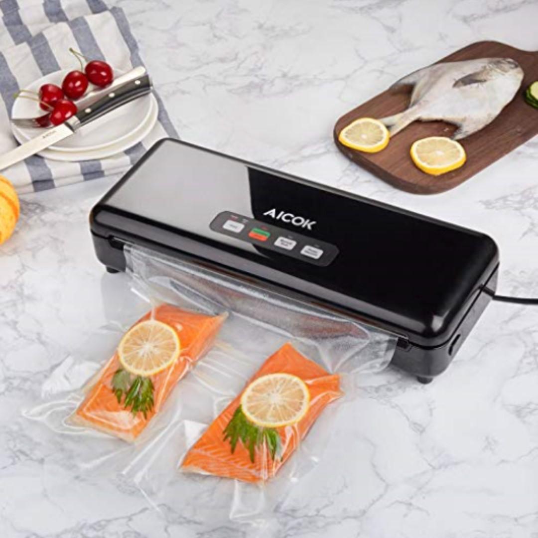 P12 Aicok Vacuum Sealer, 3 In 1 Automatic / Manual Food Sealer, One
