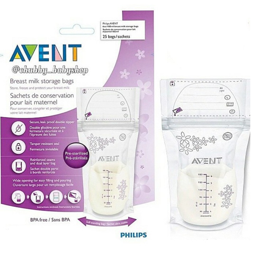 philip avent breast milk storage