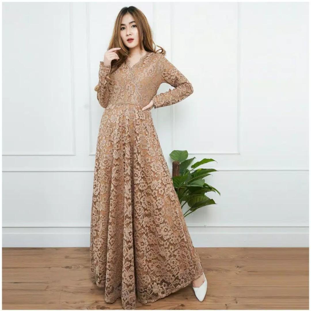 Muslimah lace dress design clearance