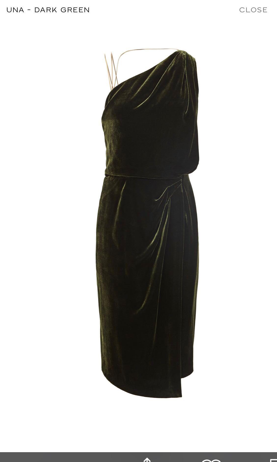 Reiss dark green dress online