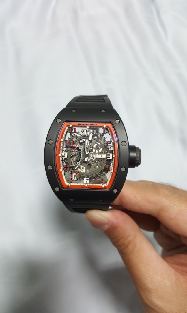 Richard Mille RM030 Automatic Black Dash Limited Edition Luxury