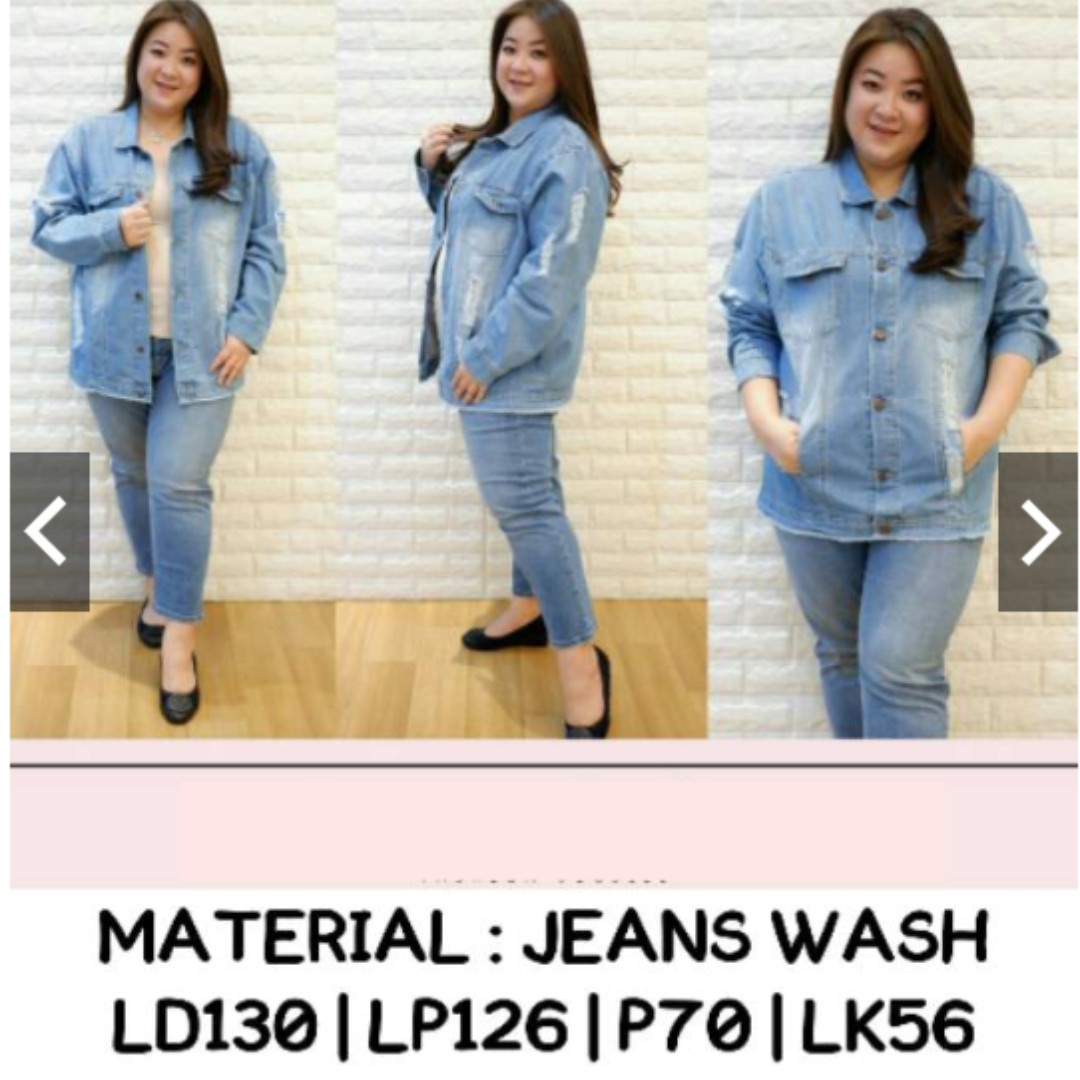 jaket jeans big size