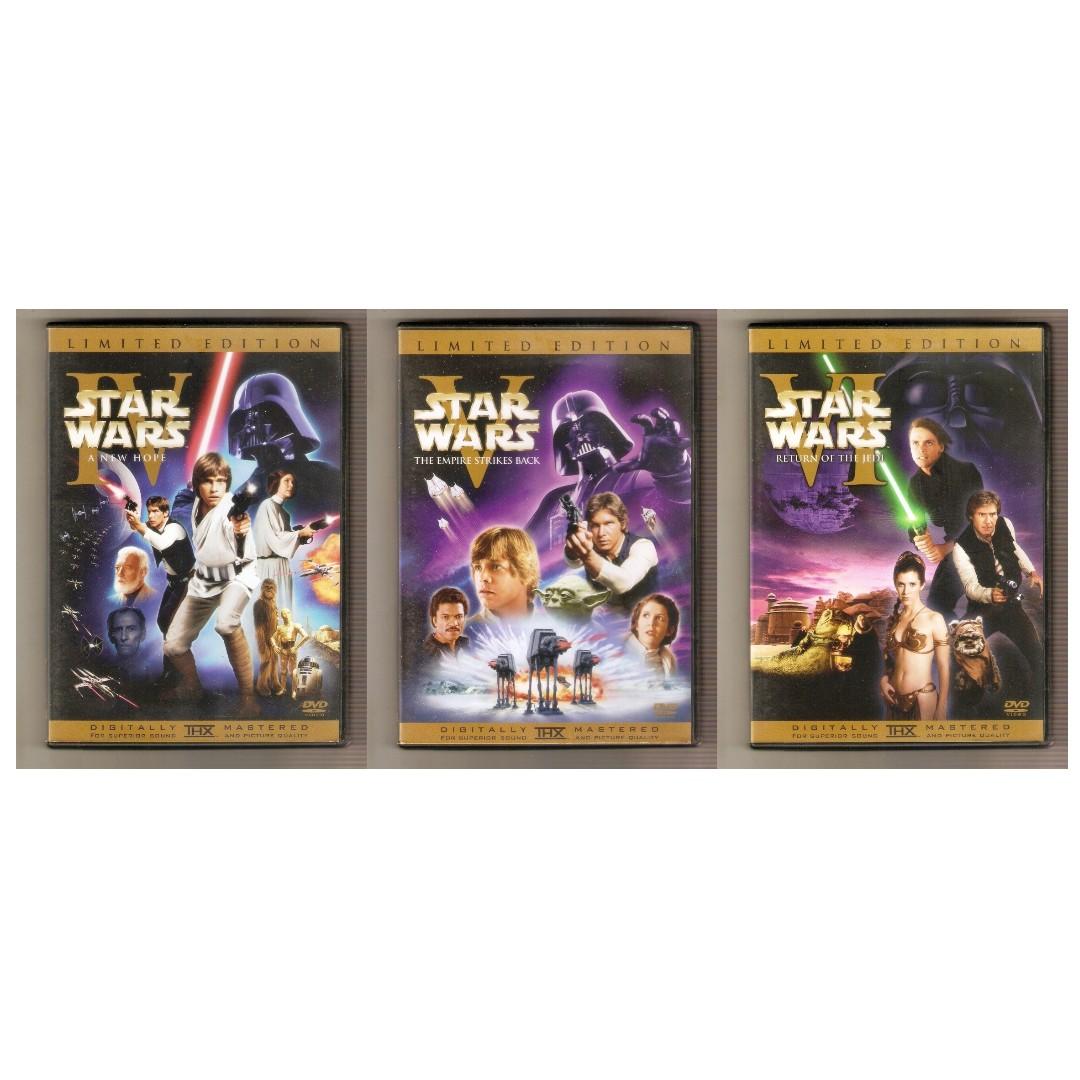 Star Wars Episode Iv V Vi Dvd Limited Edition Set Original
