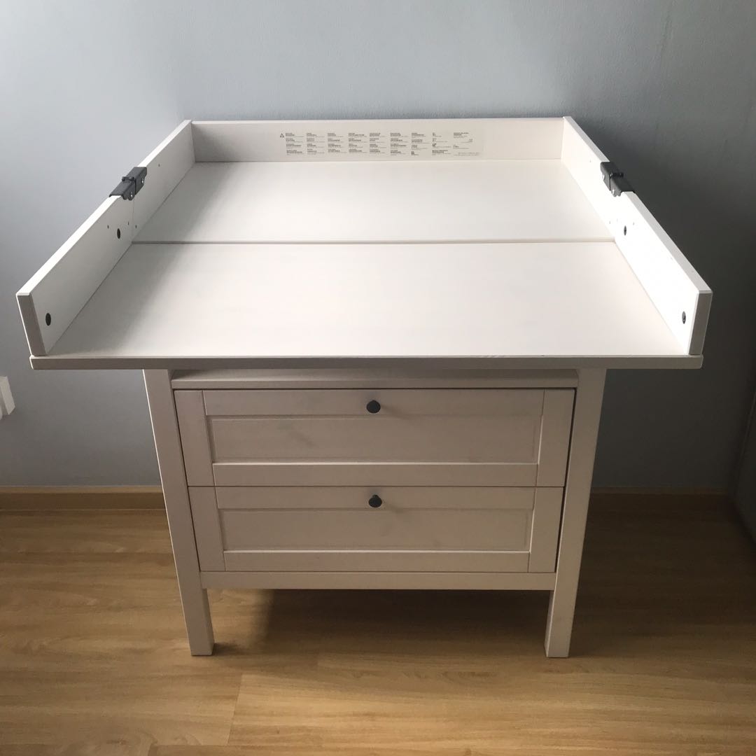 SUNDVIK Changing Table/ Chest, White, Furniture & Home Living
