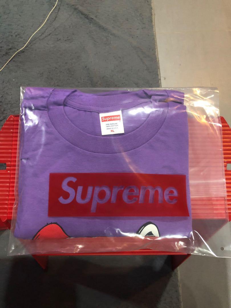 supreme cat in the hat tee purple