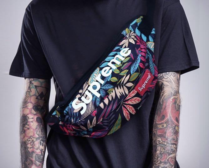supreme waist bag unisex designs Men s Fashion Bags Sling Bags on Carousell