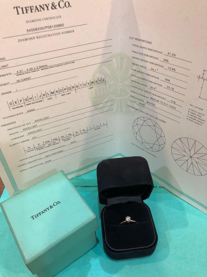 Tiffany 0.3 carat ring sale