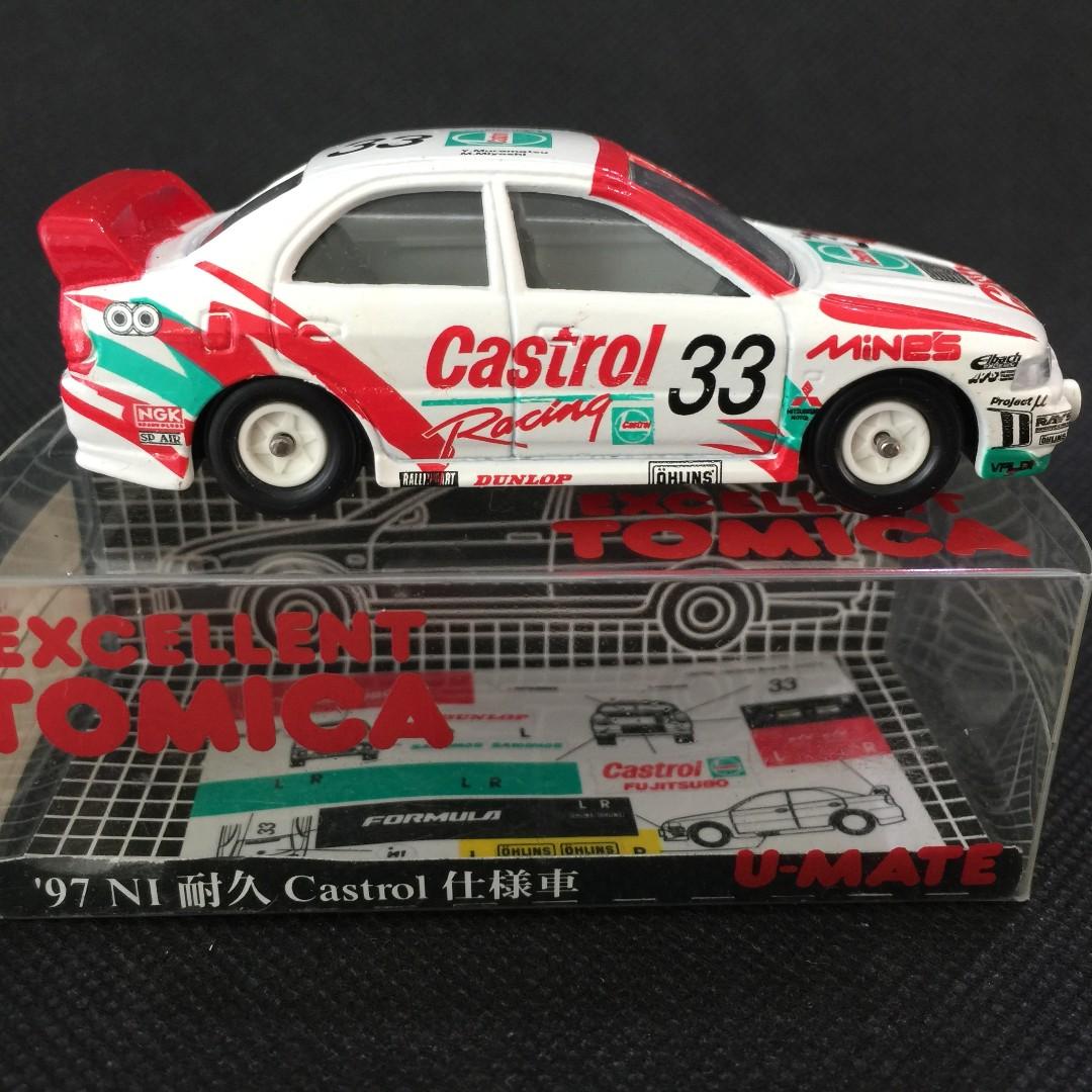 在庫処分セール Tomica MI-06 Mitsubishi Lancer Evolution IV Castrol Spec 乗用車