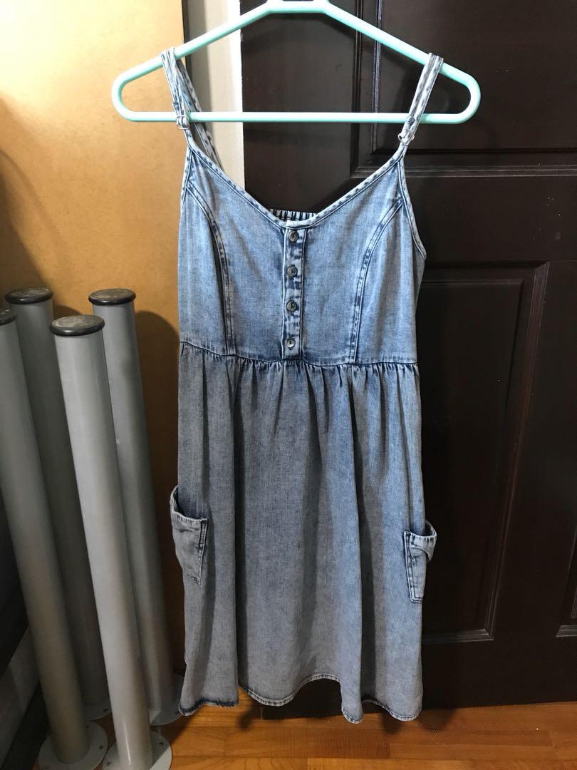 Topshop moto denim dress outlet