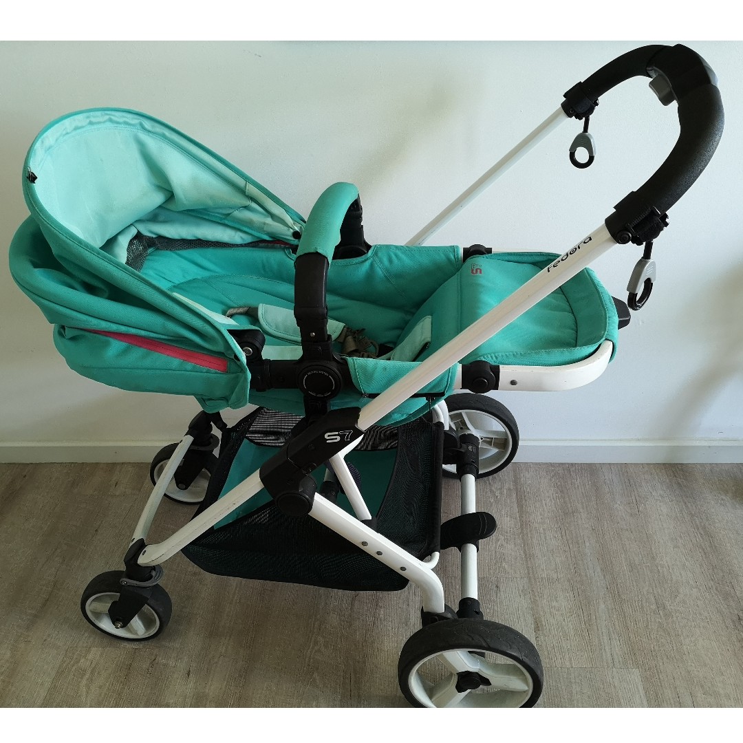 turquoise stroller