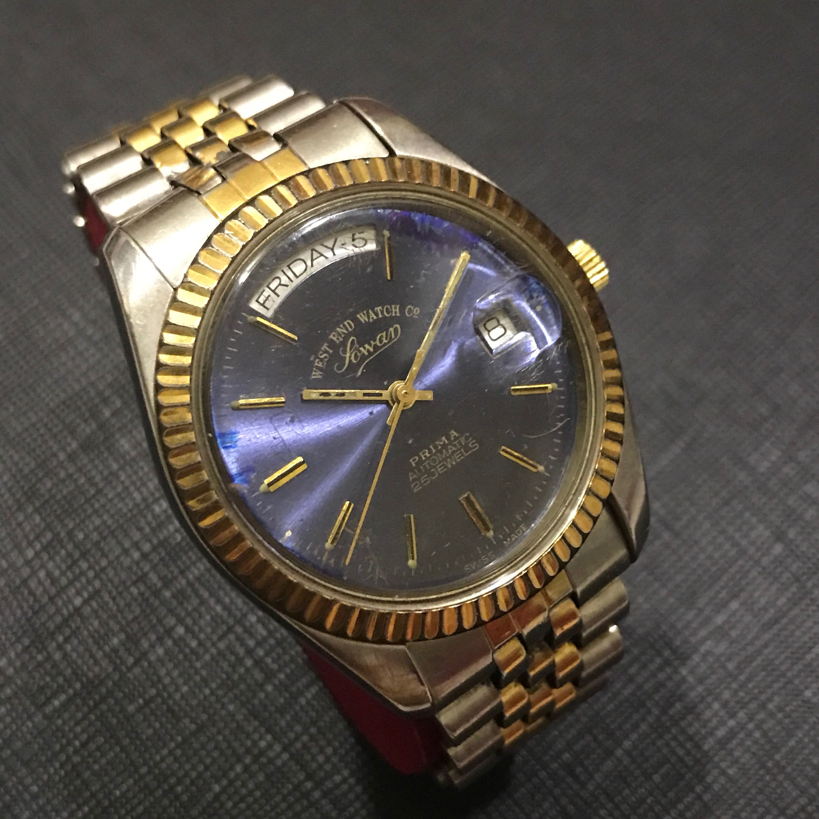 Vintage West End Watch Co Sowar Prima Watch, Vintage & Collectibles 