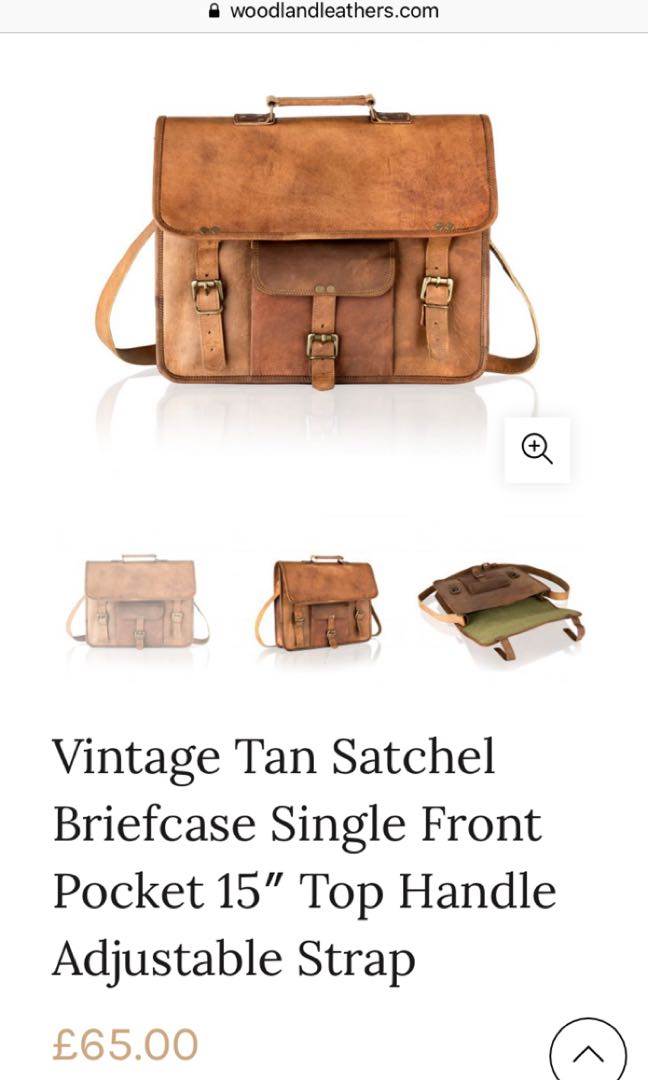 woodland leather sling bag