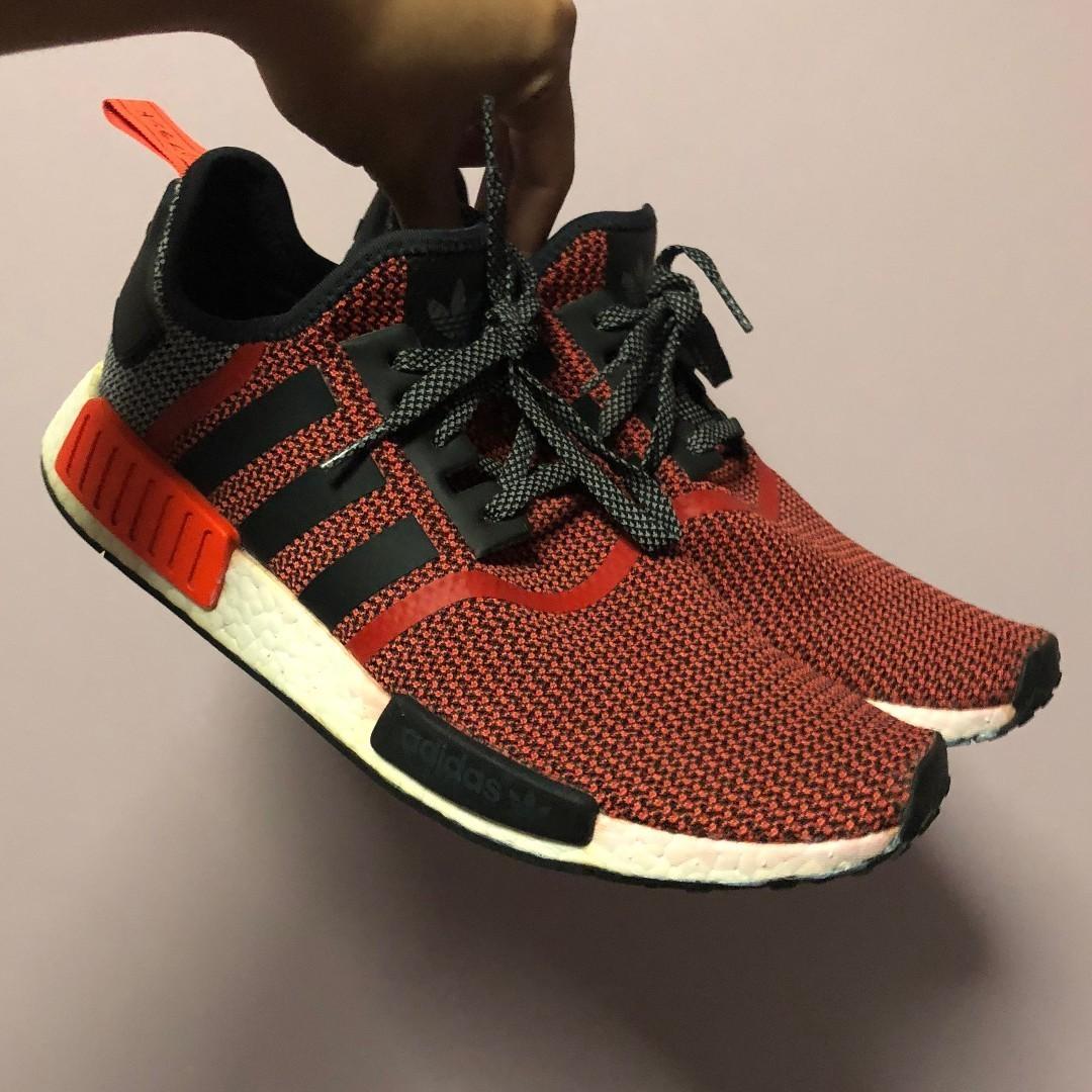 WTS UK11 US11.5 Adidas NMD R1 Lush Red Men s Fashion Footwear Sneakers on Carousell