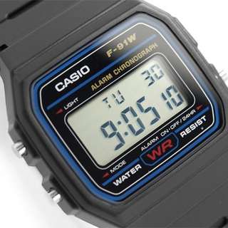 佐敦門市 現貨 100% 全新 Casio F-91W-1 F-91W F-91 F91 1D 1DG 簡單 簡約 Basic 運動風 square 經典 熱賣 人氣 超輕 強悍 鮮明 一年保養64203555489538110