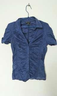 Like new!! Kemeja "MANGO" Navy size S