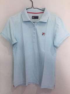 FILA polo shirt warna biru muda #bersihbersih