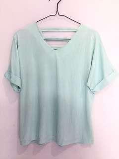 Top/Baju lengan pendek warna mint #bersihbersih