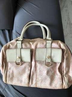 Gucci Pink Fabric handbag AUTHENTIC