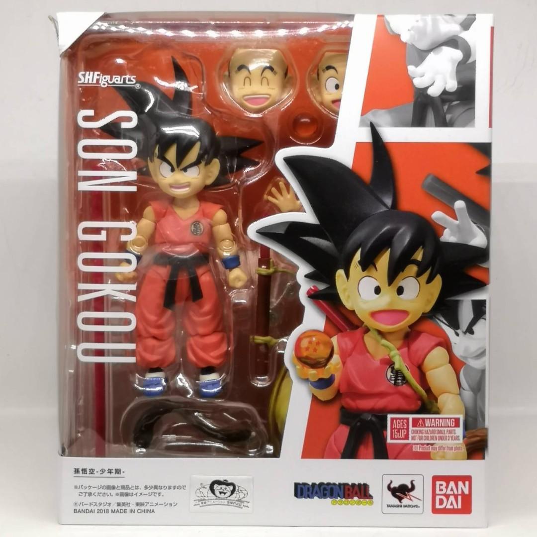 全新日版s H Figuarts Son Gokou 龍珠孫悟空少年期連筋斗雲盒有凹 玩具 遊戲類 玩具 Carousell