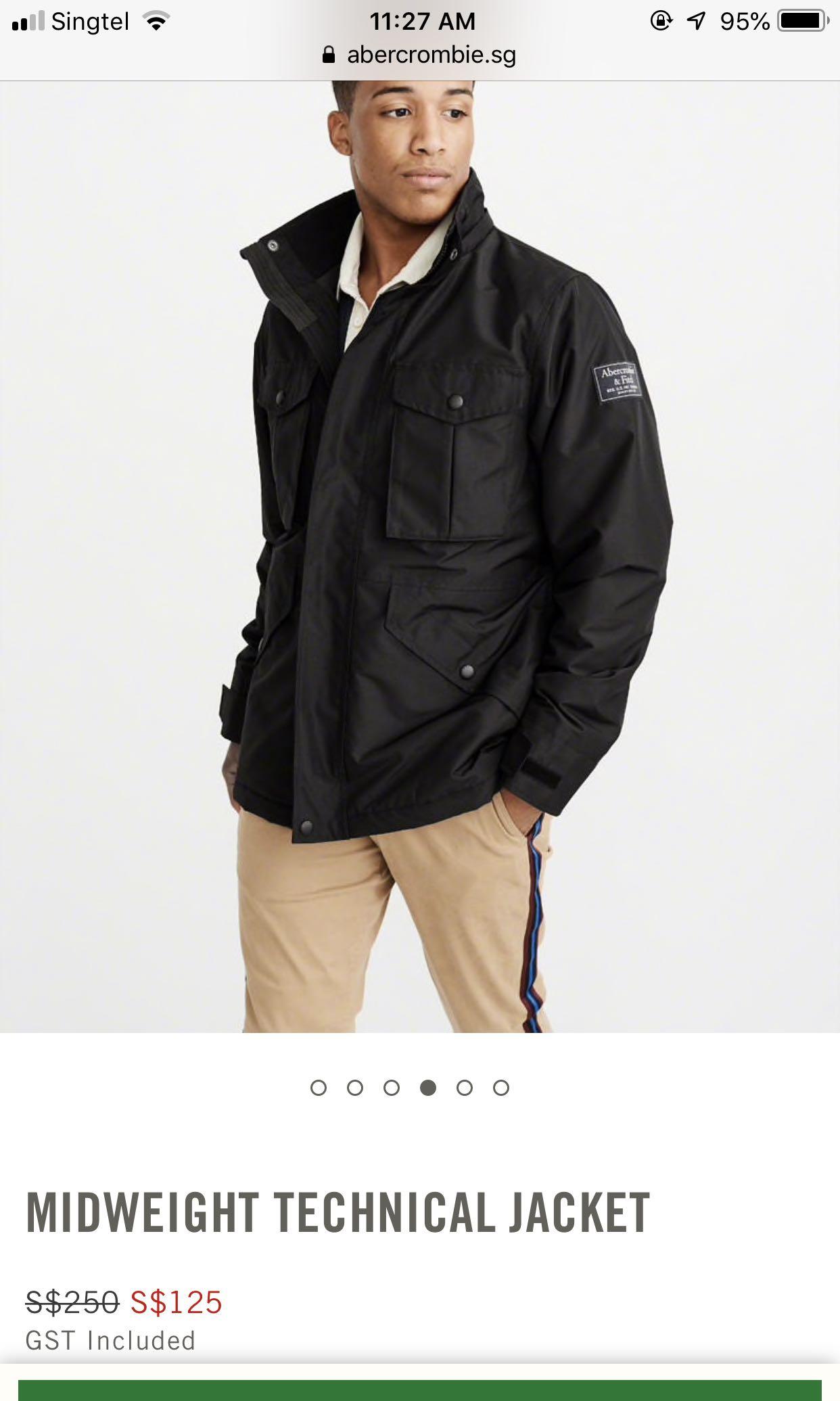 midweight technical jacket abercrombie review
